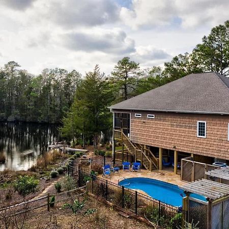 Heated Private Pool, Pond Views, Fishing, Mins To Carolina Beach Wilmington Exterior photo